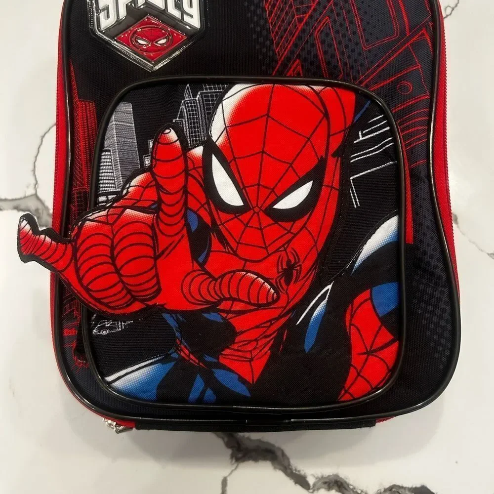 Spider-Man Black and Red Kids lunch Kit NWT